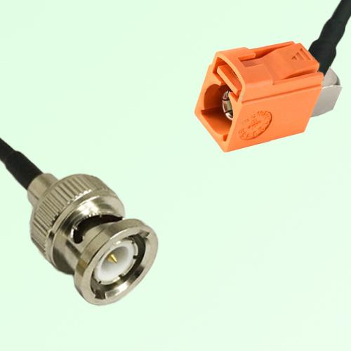 FAKRA SMB M 2003 pastel orange Female Jack RA to BNC Male Plug Cable FAKRA SMB M 2003 pastel orange Female Jack RA to BNC Male Plug Cable