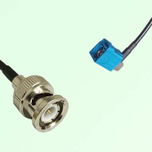 FAKRA SMB Z 5021 Water Blue Female Jack RA to BNC Male Plug Cable