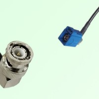 FAKRA SMB C 5005 blue Female Jack RA to BNC Male Plug RA Cable