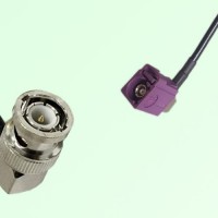 FAKRA SMB D 4004 bordeaux Female Jack RA to BNC Male Plug RA Cable FAKRA SMB D 4004 bordeaux Female Jack RA to BNC Male Plug RA Cable
