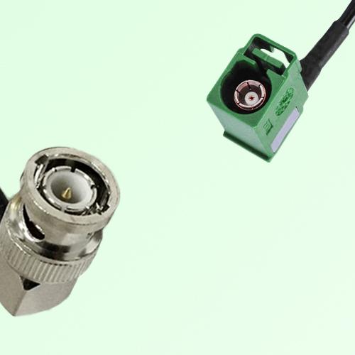 FAKRA SMB E 6002 green Female Jack RA to BNC Male Plug RA Cable FAKRA SMB E 6002 green Female Jack RA to BNC Male Plug RA Cable