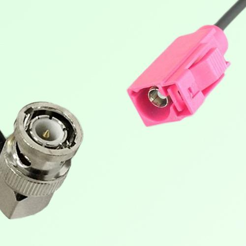 FAKRA SMB H 4003 violet Female Jack to BNC Male Plug Right Angle Cable