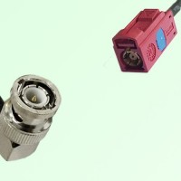 FAKRA SMB L 3002 carmin red Female Jack to BNC Male Plug RA Cable FAKRA SMB L 3002 carmin red Female Jack to BNC Male Plug RA Cable