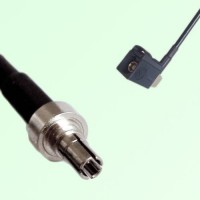 FAKRA SMB A 9005 black Female Jack Right Angle to CRC9 Male Plug Cable
