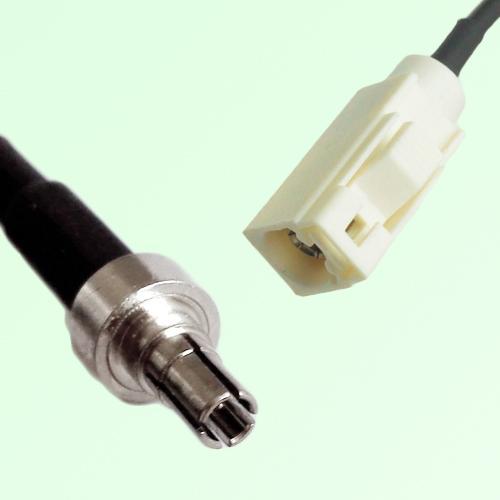 FAKRA SMB B 9001 white Female Jack to CRC9 Male Plug Cable FAKRA SMB B 9001 white Female Jack to CRC9 Male Plug Cable