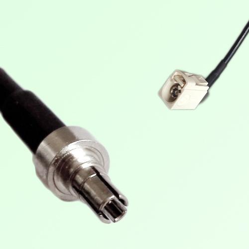 FAKRA SMB B 9001 white Female Jack Right Angle to CRC9 Male Plug Cable FAKRA SMB B 9001 white Female Jack Right Angle to CRC9 Male Plug Cable