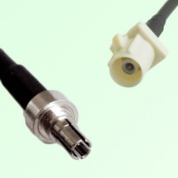 FAKRA SMB B 9001 white Male Plug to CRC9 Male Plug Cable FAKRA SMB B 9001 white Male Plug to CRC9 Male Plug Cable
