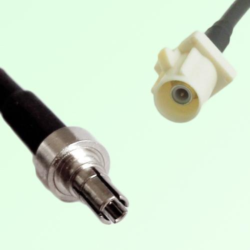 FAKRA SMB B 9001 white Male Plug to CRC9 Male Plug Cable