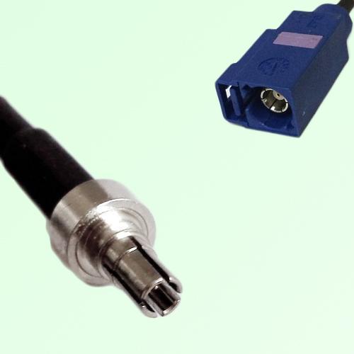 FAKRA SMB C 5005 blue Female Jack to CRC9 Male Plug Cable
