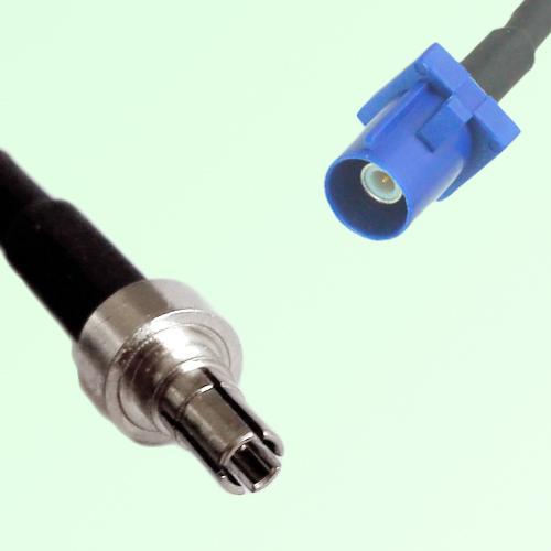 FAKRA SMB C 5005 blue Male Plug to CRC9 Male Plug Cable