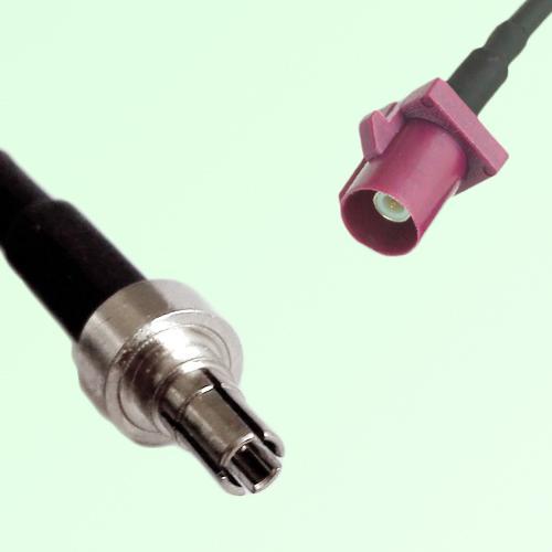 FAKRA SMB D 4004 bordeaux Male Plug to CRC9 Male Plug Cable