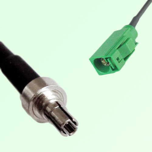 FAKRA SMB E 6002 green Female Jack to CRC9 Male Plug Cable FAKRA SMB E 6002 green Female Jack to CRC9 Male Plug Cable