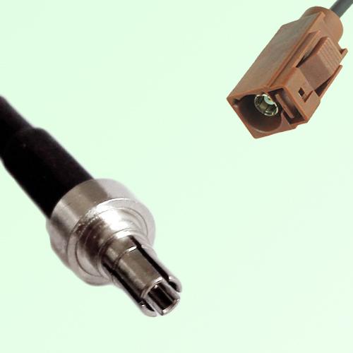 FAKRA SMB F 8011 brown Female Jack to CRC9 Male Plug Cable