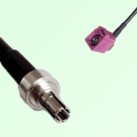 FAKRA SMB H 4003 violet Female Jack RA to CRC9 Male Plug Cable