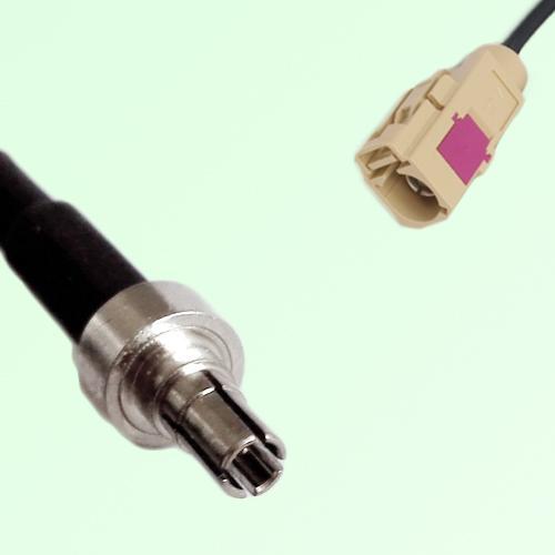 FAKRA SMB I 1001 beige Female Jack to CRC9 Male Plug Cable FAKRA SMB I 1001 beige Female Jack to CRC9 Male Plug Cable