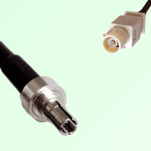 FAKRA SMB I 1001 beige Male Plug to CRC9 Male Plug Cable