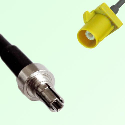 FAKRA SMB K 1027 curry Male Plug to CRC9 Male Plug Cable