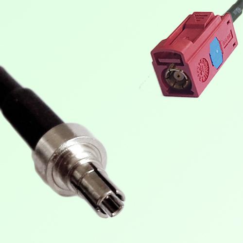FAKRA SMB L 3002 carmin red Female Jack to CRC9 Male Plug Cable