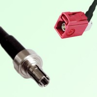 FAKRA SMB L 3002 carmin red Female Jack RA to CRC9 Male Plug Cable