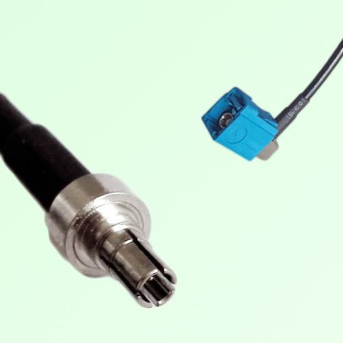 FAKRA SMB Z 5021 Water Blue Female Jack RA to CRC9 Male Plug Cable