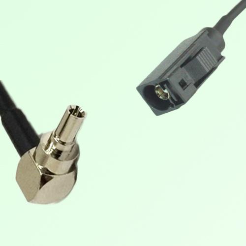 FAKRA SMB A 9005 black Female Jack to CRC9 Male Plug Right Angle Cable