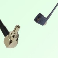 FAKRA SMB A 9005 black Female Jack RA to CRC9 Male Plug RA Cable
