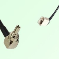 FAKRA SMB B 9001 white Female Jack RA to CRC9 Male Plug RA Cable