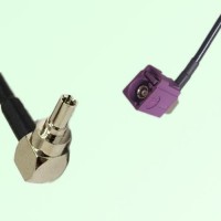FAKRA SMB D 4004 bordeaux Female Jack RA to CRC9 Male Plug RA Cable FAKRA SMB D 4004 bordeaux Female Jack RA to CRC9 Male Plug RA Cable