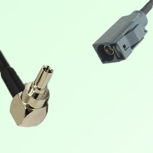 FAKRA SMB G 7031 grey Female Jack to CRC9 Male Plug Right Angle Cable