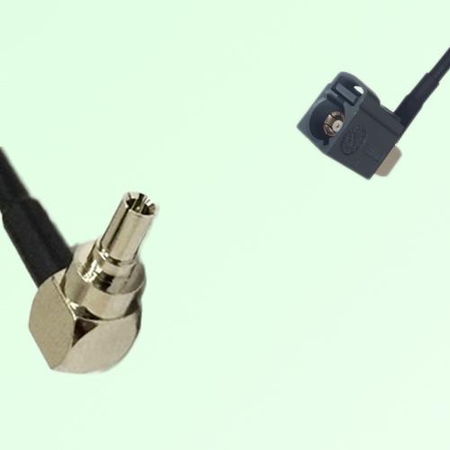 FAKRA SMB G 7031 grey Female Jack RA to CRC9 Male Plug RA Cable