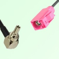 FAKRA SMB H 4003 violet Female Jack to CRC9 Male Plug RA Cable