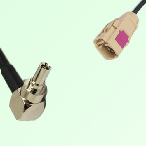 FAKRA SMB I 1001 beige Female Jack to CRC9 Male Plug Right Angle Cable FAKRA SMB I 1001 beige Female Jack to CRC9 Male Plug Right Angle Cable