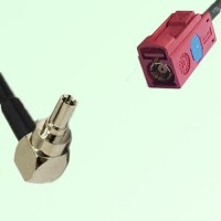 FAKRA SMB L 3002 carmin red Female Jack to CRC9 Male Plug RA Cable FAKRA SMB L 3002 carmin red Female Jack to CRC9 Male Plug RA Cable