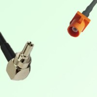 FAKRA SMB M 2003 pastel orange Male Plug to CRC9 Male Plug RA Cable FAKRA SMB M 2003 pastel orange Male Plug to CRC9 Male Plug RA Cable
