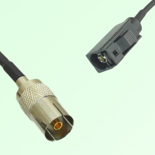 FAKRA SMB A 9005 black Female Jack to DVB-T TV Female Jack Cable