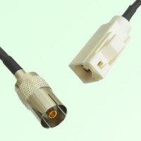 FAKRA SMB B 9001 white Female Jack to DVB-T TV Female Jack Cable FAKRA SMB B 9001 white Female Jack to DVB-T TV Female Jack Cable