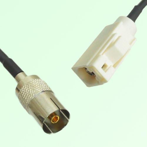 FAKRA SMB B 9001 white Female Jack to DVB-T TV Female Jack Cable FAKRA SMB B 9001 white Female Jack to DVB-T TV Female Jack Cable