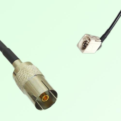 FAKRA SMB B 9001 white Female Jack RA to DVB-T TV Female Jack Cable FAKRA SMB B 9001 white Female Jack RA to DVB-T TV Female Jack Cable