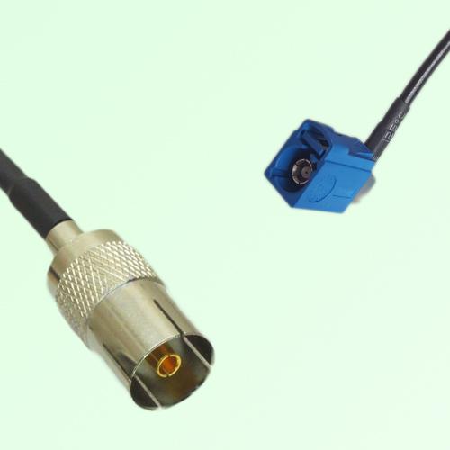 FAKRA SMB C 5005 blue Female Jack RA to DVB-T TV Female Jack Cable
