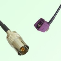 FAKRA SMB D 4004 bordeaux Female Jack RA to DVB-T TV Female Jack Cable FAKRA SMB D 4004 bordeaux Female Jack RA to DVB-T TV Female Jack Cable