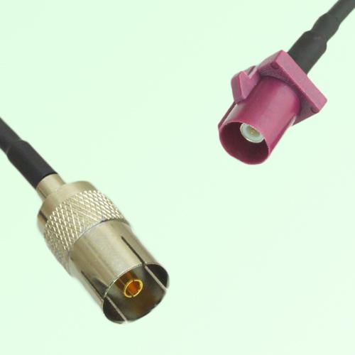 FAKRA SMB D 4004 bordeaux Male Plug to DVB-T TV Female Jack Cable FAKRA SMB D 4004 bordeaux Male Plug to DVB-T TV Female Jack Cable