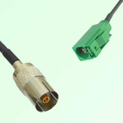 FAKRA SMB E 6002 green Female Jack to DVB-T TV Female Jack Cable FAKRA SMB E 6002 green Female Jack to DVB-T TV Female Jack Cable