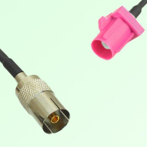 FAKRA SMB H 4003 violet Male Plug to DVB-T TV Female Jack Cable