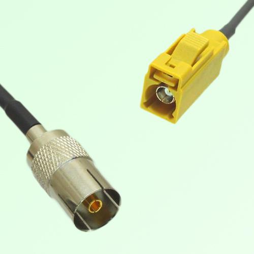 FAKRA SMB K 1027 curry Female Jack to DVB-T TV Female Jack Cable FAKRA SMB K 1027 curry Female Jack to DVB-T TV Female Jack Cable