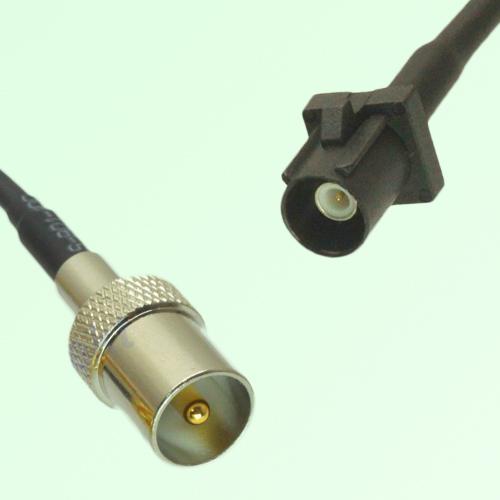 FAKRA SMB A 9005 black Male Plug to DVB-T TV Male Plug Cable