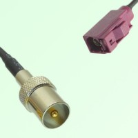 FAKRA SMB D 4004 bordeaux Female Jack to DVB-T TV Male Plug Cable FAKRA SMB D 4004 bordeaux Female Jack to DVB-T TV Male Plug Cable