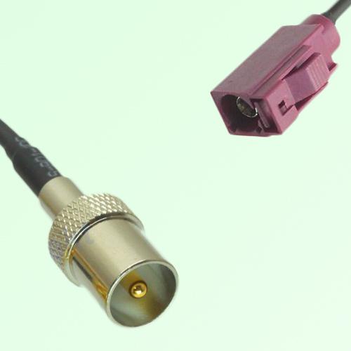 FAKRA SMB D 4004 bordeaux Female Jack to DVB-T TV Male Plug Cable FAKRA SMB D 4004 bordeaux Female Jack to DVB-T TV Male Plug Cable