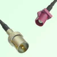 FAKRA SMB D 4004 bordeaux Male Plug to DVB-T TV Male Plug Cable FAKRA SMB D 4004 bordeaux Male Plug to DVB-T TV Male Plug Cable