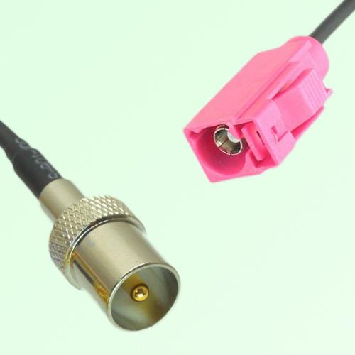 FAKRA SMB H 4003 violet Female Jack to DVB-T TV Male Plug Cable