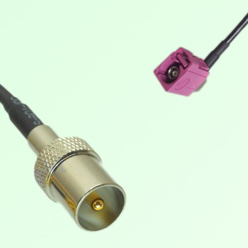 FAKRA SMB H 4003 violet Female Jack RA to DVB-T TV Male Plug Cable